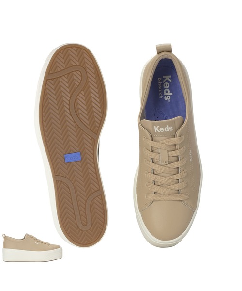 Keds(ケッズ)の「Keds ケッズ スカイラー レザー ベージュ(スニーカー・レディース・ベージュ・24.0cm/24.5cm/25.0cm/23.5cm/23.0cm/22.5cm)」の5枚目の写真