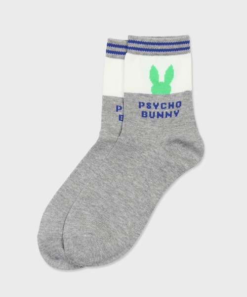 Psycho Bunny（サイコバニー）の「[GOLF]ポケバニライク バイカラーソックス（ソックス/靴下・メンズ・ライトグレー/ブラック/ネイビー・25-27）」の3枚目の写真