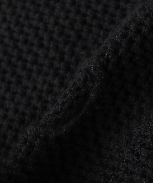 PHINGERIN(フィンガリン)の「PHINGERIN / フィンガリン HOLE KNIT SKIPPER(ニット/セーター・メンズ・ピンク/ブラック/カーキ・MEDIUM)」の6枚目の写真