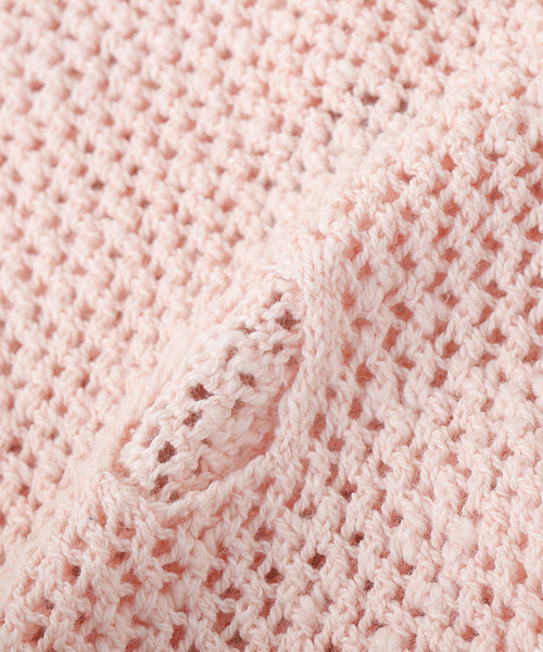 PHINGERIN(フィンガリン)の「PHINGERIN / フィンガリン HOLE KNIT SKIPPER(ニット/セーター・メンズ・ピンク/ブラック/カーキ・MEDIUM)」の8枚目の写真