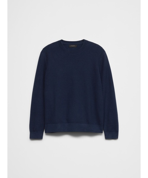 BANANA REPUBLIC FACTORY STORE(バナナリパブリック ファクトリーストア)の「BANANA REPUBLIC FACTORY STORE テクスチャー クルーネック セーター(ニット/セーター・メンズ・ネイビー/ブルー/ホワイト・XL/L/M/S)」の7枚目の写真