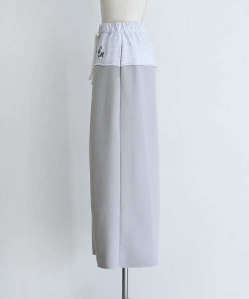 Eimee Law（エイミーロウ）の「ボンディングロングスカート（スカート・レディース・ブラック/アイボリー/ライトグレー・FREE）」の17枚目の写真