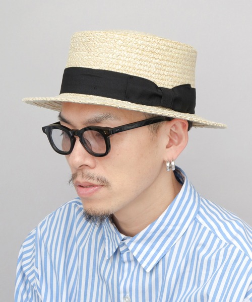 ReqHatter(レックハッター)の「鬼麦 麦わら カンカン帽(ハット・メンズ・ベージュ/アイボリー・FREE)」の19枚目の写真