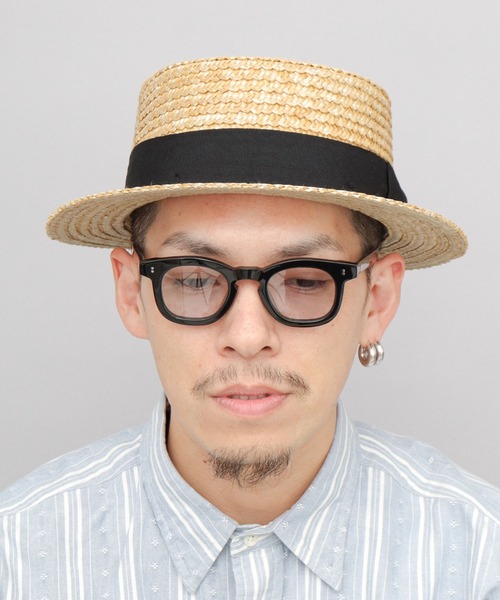ReqHatter(レックハッター)の「鬼麦 麦わら カンカン帽(ハット・メンズ・ベージュ/アイボリー・FREE)」の9枚目の写真