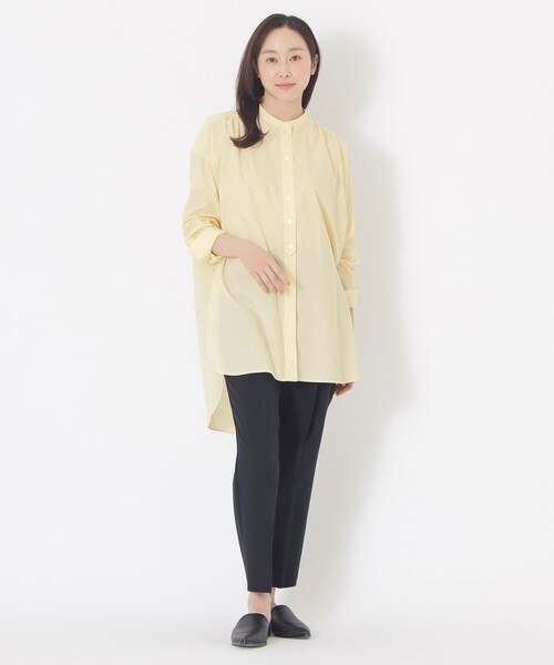 S.ESSENTIALS（エスエッセンシャルズ）の「シャツチュニック（シャツ/ブラウス・レディース・イエロー/ライトブルー/ホワイト・38）」の7枚目の写真