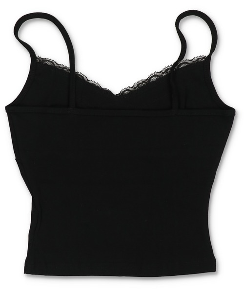 SPINNS（スピンズ）の「レース切り替えキャミソール（キャミソール・レディース・ホワイト/ブラック・ONESIZE）」の5枚目の写真