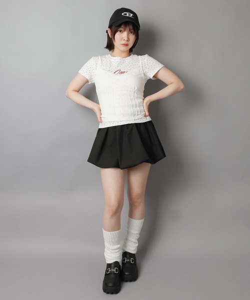 SPINNS(スピンズ)の「レース切り替えキャミソール(キャミソール・レディース・ホワイト/ブラック・ONESIZE)」の21枚目の写真