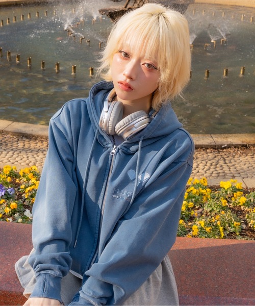 PIGMENT EMB LOGO CROPPED PARKA（パーカー）｜FLUKE HOLIC（フロック