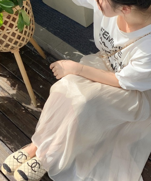 FAVORITO(ファヴォリート)の「スカート(スカート・レディース・パープル/ベージュ/キャメル/グリーン・F)」の5枚目の写真