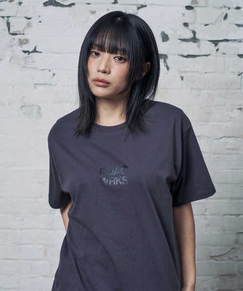 PEID(ペイド)の「PD PDAC半袖Tシャツチャコール(Tシャツ/カットソー・レディース・チャコール・2/3/4/5/6/1)」の2枚目の写真