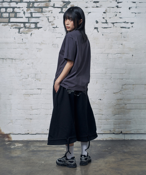PEID(ペイド)の「PD PDAC半袖Tシャツチャコール(Tシャツ/カットソー・レディース・チャコール・2/3/4/5/6/1)」の3枚目の写真