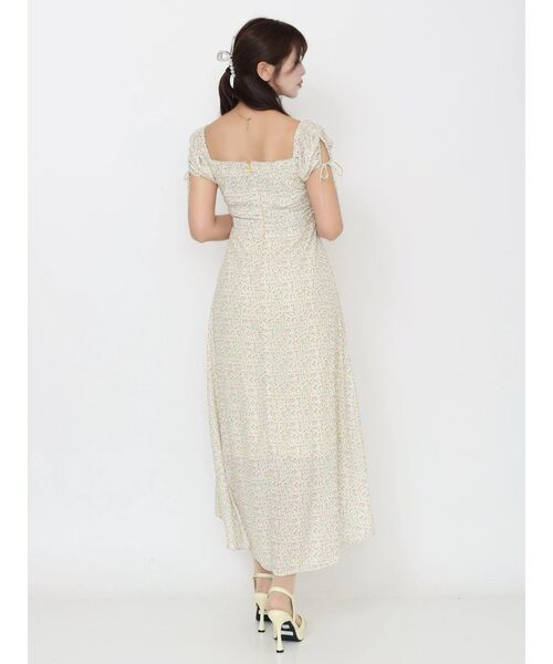 EATME（イートミー）の「【日比谷花壇コラボ】フラワープリントマキシワンピース（ワンピース・レディース・ブラック/ピンク/イエロー・MEDIUM/SMALL）」の12枚目の写真