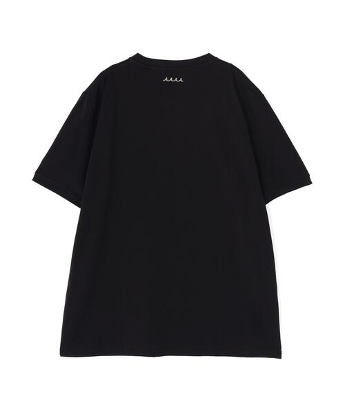 muta marine(ムータ・マリン)の「muta MARINE/ムータ マリン/別注フロッキーWAVE Tシャツ(Tシャツ/カットソー・メンズ・ブラック/ホワイト・5/6/7/8)」の3枚目の写真