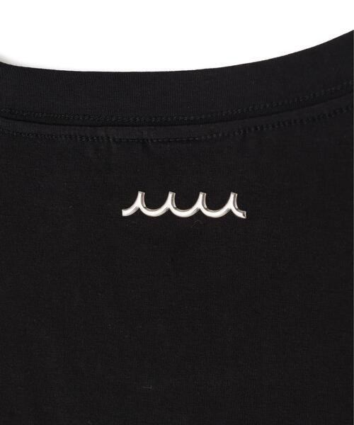 muta marine(ムータ・マリン)の「muta MARINE/ムータ マリン/別注フロッキーWAVE Tシャツ(Tシャツ/カットソー・メンズ・ブラック/ホワイト・5/6/7/8)」の4枚目の写真