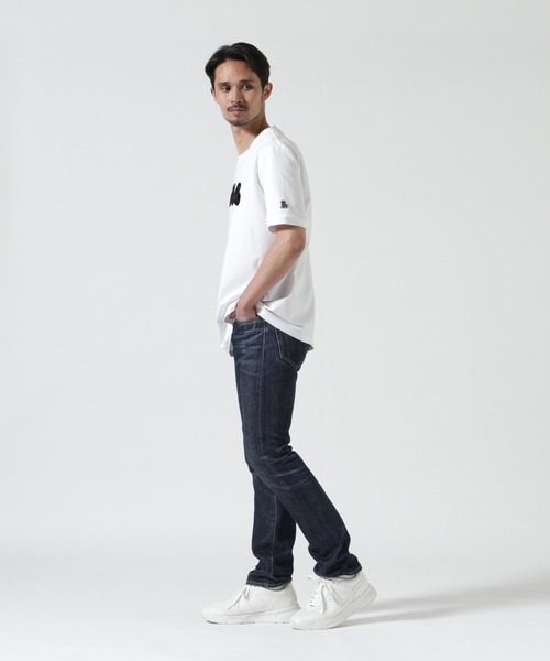 muta marine（ムータ・マリン）の「muta MARINE/ムータ マリン/別注フロッキーWAVE Tシャツ（Tシャツ/カットソー・メンズ・ブラック/ホワイト・5/6/7/8）」の7枚目の写真
