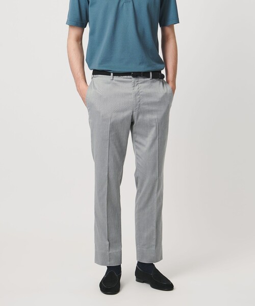 UNITED ARROWS(ユナイテッドアローズ)の「クールモーション ツイル サイドエクステンド ノープリーツ スラックス COMFORT EASY‐MODEL 接触冷感 吸水速乾 ヨコストレッチ(スラックス・メンズ・グレー系/ベージュ・50/44/46/48)」の10枚目の写真