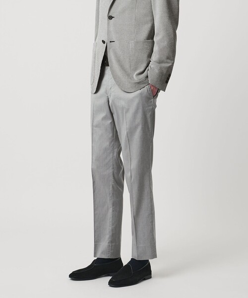 UNITED ARROWS(ユナイテッドアローズ)の「クールモーション ツイル サイドエクステンド ノープリーツ スラックス COMFORT EASY‐MODEL 接触冷感 吸水速乾 ヨコストレッチ(スラックス・メンズ・グレー系/ベージュ・50/44/46/48)」の12枚目の写真
