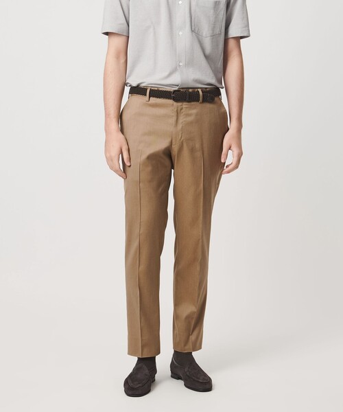 UNITED ARROWS(ユナイテッドアローズ)の「クールモーション ツイル サイドエクステンド ノープリーツ スラックス COMFORT EASY‐MODEL 接触冷感 吸水速乾 ヨコストレッチ(スラックス・メンズ・グレー系/ベージュ・50/44/46/48)」の13枚目の写真