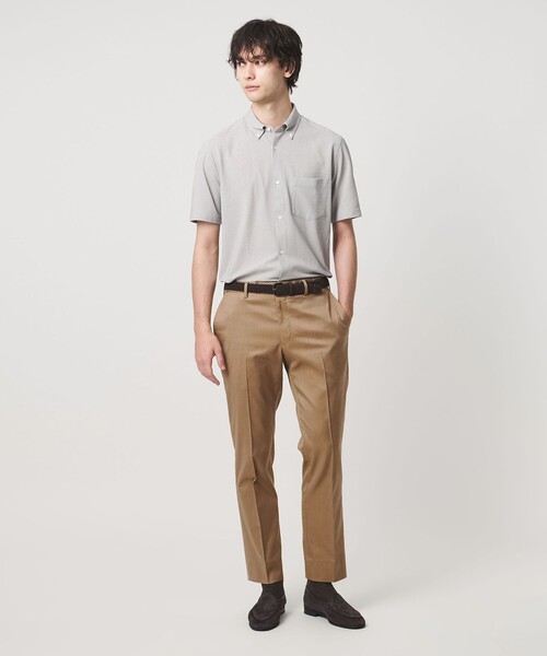 UNITED ARROWS(ユナイテッドアローズ)の「クールモーション ツイル サイドエクステンド ノープリーツ スラックス COMFORT EASY‐MODEL 接触冷感 吸水速乾 ヨコストレッチ(スラックス・メンズ・グレー系/ベージュ・50/44/46/48)」の14枚目の写真