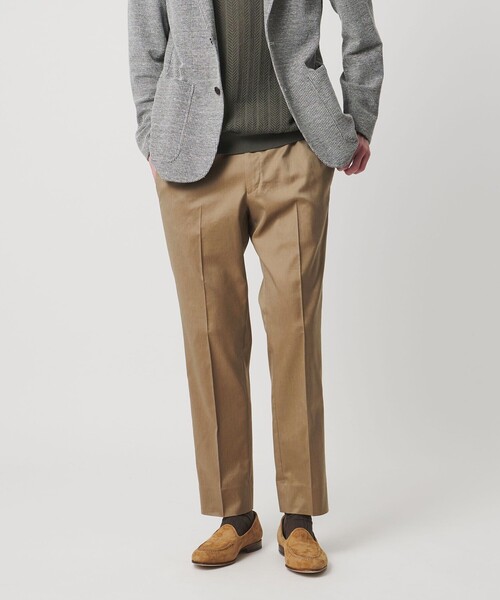 UNITED ARROWS(ユナイテッドアローズ)の「クールモーション ツイル サイドエクステンド ノープリーツ スラックス COMFORT EASY‐MODEL 接触冷感 吸水速乾 ヨコストレッチ(スラックス・メンズ・グレー系/ベージュ・50/44/46/48)」の15枚目の写真
