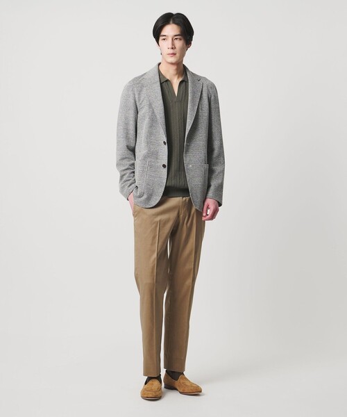 UNITED ARROWS(ユナイテッドアローズ)の「クールモーション ツイル サイドエクステンド ノープリーツ スラックス COMFORT EASY‐MODEL 接触冷感 吸水速乾 ヨコストレッチ(スラックス・メンズ・グレー系/ベージュ・50/44/46/48)」の16枚目の写真