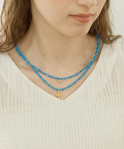 GEORGE'S(ジョージズ)の「【OJO DE MEX】1Motif Necklace(ネックレス・レディース・ターコイズブルー/イエロー/ブラック・FREE)」の3枚目の写真