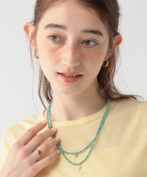 GEORGE'S(ジョージズ)の「【OJO DE MEX】1Motif Necklace(ネックレス・レディース・ターコイズブルー/イエロー/ブラック/グリーン/ブルー系その他/イエロー系その他2・FREE)」の3枚目の写真
