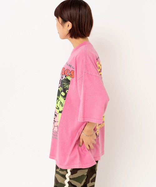 MARKEY'S（マーキーズ）の「M2642 ポップトーンズプリントビッグT（Tシャツ/カットソー・レディース・ピンク/ホワイト/ブラック・MEDIUM）」の15枚目の写真