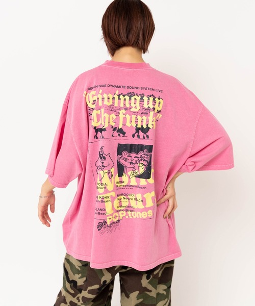 MARKEY'S（マーキーズ）の「M2642 ポップトーンズプリントビッグT（Tシャツ/カットソー・レディース・ピンク/ホワイト/ブラック・MEDIUM）」の16枚目の写真