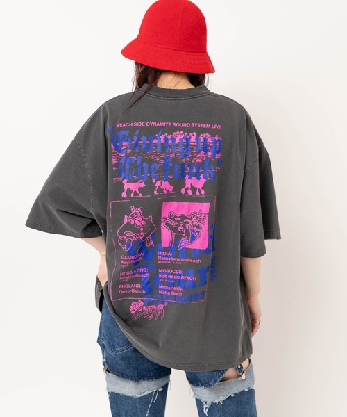 MARKEY'S（マーキーズ）の「M2642 ポップトーンズプリントビッグT（Tシャツ/カットソー・レディース・ピンク/ホワイト/ブラック・MEDIUM）」の11枚目の写真