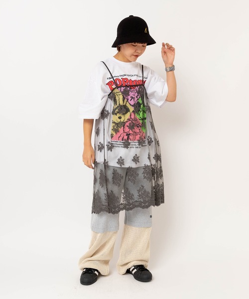 MARKEY'S（マーキーズ）の「M2642 ポップトーンズプリントビッグT（Tシャツ/カットソー・レディース・ピンク/ホワイト/ブラック・MEDIUM）」の20枚目の写真