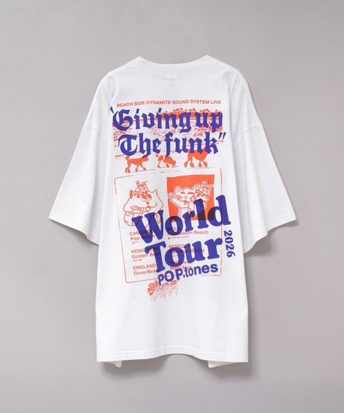 MARKEY'S（マーキーズ）の「M2642 ポップトーンズプリントビッグT（Tシャツ/カットソー・レディース・ピンク/ホワイト/ブラック・MEDIUM）」の8枚目の写真