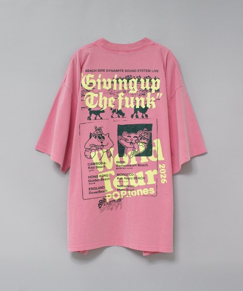 MARKEY'S（マーキーズ）の「M2642 ポップトーンズプリントビッグT（Tシャツ/カットソー・レディース・ピンク/ホワイト/ブラック・MEDIUM）」の18枚目の写真