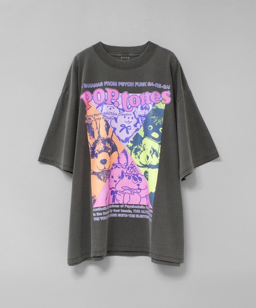 MARKEY'S（マーキーズ）の「M2642 ポップトーンズプリントビッグT（Tシャツ/カットソー・レディース・ピンク/ホワイト/ブラック・MEDIUM）」の12枚目の写真