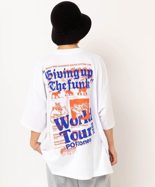 MARKEY'S（マーキーズ）の「M2642 ポップトーンズプリントビッグT（Tシャツ/カットソー・レディース・ピンク/ホワイト/ブラック・MEDIUM）」の6枚目の写真