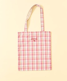 KP DECO（ケーピーデコ）の「先染チェック バッグ（トートバッグ）」