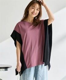 Tシャツ/カットソー（パープル/紫色系・ロング丈）ファッション通販