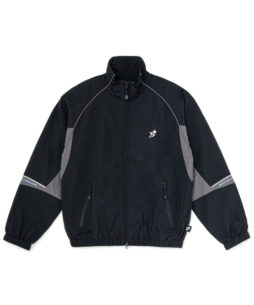 BOTT(ボット)の「BoTT / ボット RAGLAN TRACK JACKET(ナイロンジャケット・メンズ・ブラック/グレー・LARGE/MEDIUM/SMALL)」の2枚目の写真