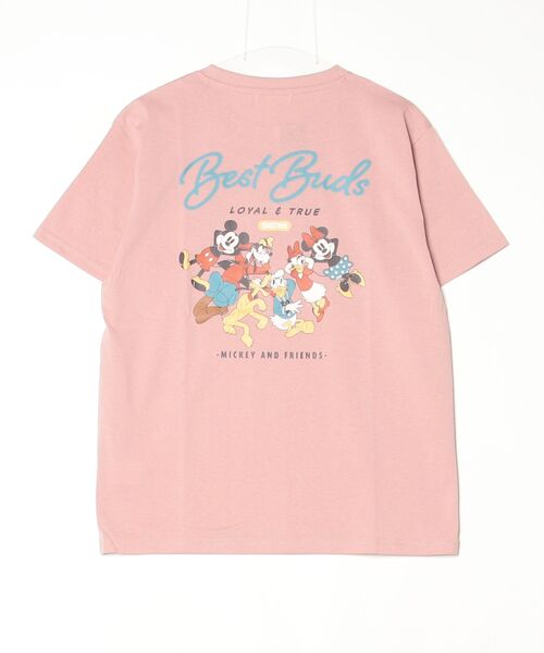 Disney(ディズニー)の「【DISNEY/ディズニー】ミッキーマウス・ミニーマウス プリント半袖Tシャツ MICKEY AND FRIENDS(Tシャツ/カットソー・レディース・ピンク/グリーン/ブラック/クリーム・LARGE/MEDIUM)」の10枚目の写真