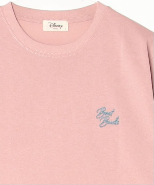 Disney(ディズニー)の「【DISNEY/ディズニー】ミッキーマウス・ミニーマウス プリント半袖Tシャツ MICKEY AND FRIENDS(Tシャツ/カットソー・レディース・ピンク/グリーン/ブラック/クリーム・LARGE/MEDIUM)」の9枚目の写真
