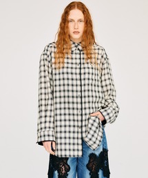 PRANK PROJECT | 【2026Summer Pre-Order】カラミチェックチェックオーバーシャツ / Karami Check Over Shirt(シャツ/ブラウス)