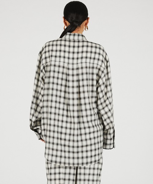 PRANK PROJECT(プランクプロジェクト)の「【2026Summer Pre-Order】カラミチェックチェックオーバーシャツ / Karami Check Over Shirt(シャツ/ブラウス・レディース・マルチ・FREE)」の5枚目の写真
