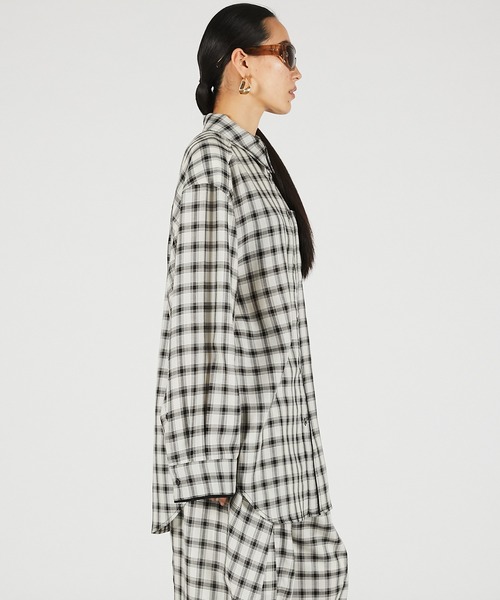 PRANK PROJECT(プランクプロジェクト)の「【2026Summer Pre-Order】カラミチェックチェックオーバーシャツ / Karami Check Over Shirt(シャツ/ブラウス・レディース・マルチ・FREE)」の6枚目の写真