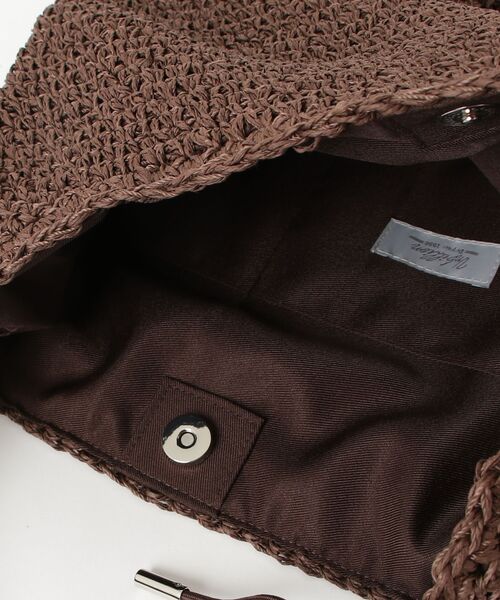 fredy emue（フレディエミュ）の「パラコードハンドルクロッシェトート（ショルダーバッグ・レディース・ブラウン/ベージュ・FREE）」の6枚目の写真