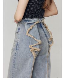 EMODA（エモダ）の「【SNSで話題！】バックリボンルーズジーンズ（デニムパンツ）」