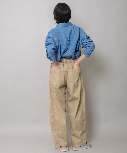 Munich(ミューニック)の「6ozスラブデニムバックコクーンシャツ(シャツ/ブラウス・レディース・ホワイト/ブルー/ネイビー・FREE)」の18枚目の写真