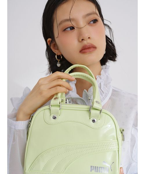 LILY BROWN(リリーブラウン)の「【LILY BROWN×PUMA】ミニグリップバッグ(ハンドバッグ・レディース・サックスブルー/ライム・F)」の1枚目の写真