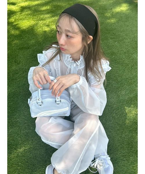 LILY BROWN(リリーブラウン)の「【LILY BROWN×PUMA】ミニグリップバッグ(ハンドバッグ・レディース・サックスブルー/ライム・F)」の12枚目の写真