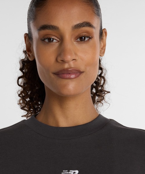 NEW BALANCE(ニューバランス)の「フレンチテリーTシャツ(Tシャツ/カットソー・レディース・スミクロ/サンドグレー・SMALL/MEDIUM/LARGE/X-LARGE)」の13枚目の写真