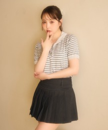 プリーツミニスカート